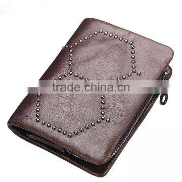 Wholesale Large Capacity Clutch Bag Men Purse Leather Wallet With Rivet photo-2