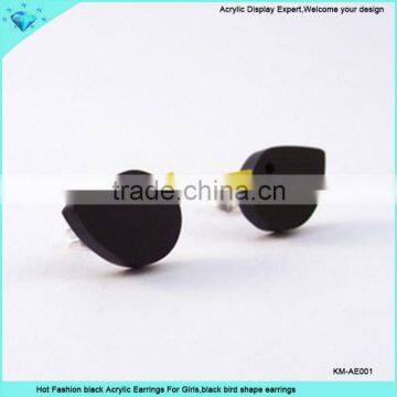 Hot Fashion black Acrylic Earrings For Girls