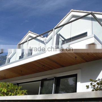 Stainless steel gbalcony glass balustrade- U Profile Glass Railing