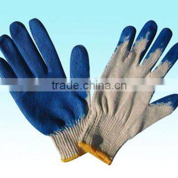 Latex coated gloves