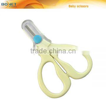 SBS0008 CE qualified 3-1/2'' baby infant scissors with transparent cover