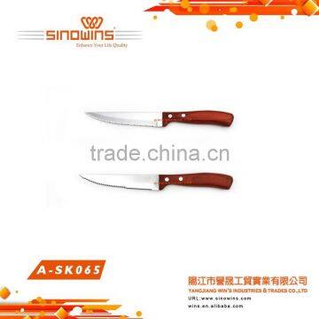 A-SK049 High Quality Stainless Steel Steak Knife Set With Wooden Handle photo-4