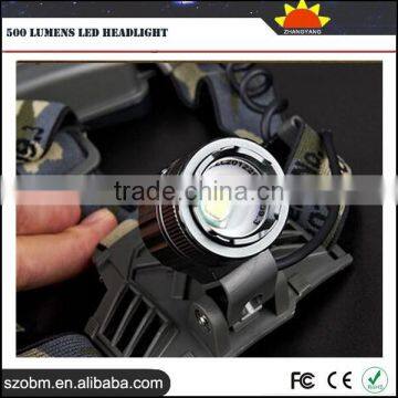 Rechargble Adjustable Zoom Headlamp 500 Lumens Led Headlight photo-4
