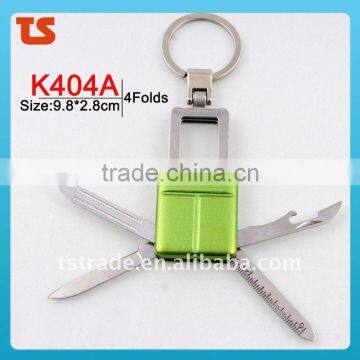 2014 Mini Multi Cute design LED metal utility keychain gift knife K404A