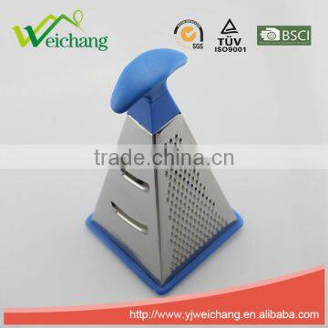 WCGT330 Special TPR Head Vegetable Kitchen Graters Stainless Steel 3 Sides Grater photo-3