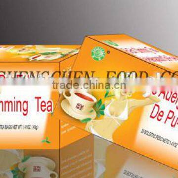 Pu-Erh Slimming Tea different kinds slimming tea box quality guarantee