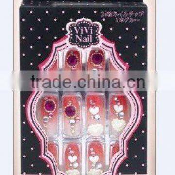 nail art packing (3DF crystal flower nail )