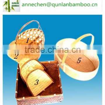 Woven bamboo basket