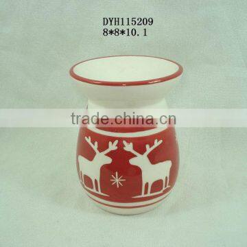 festive ceramic oil warmer