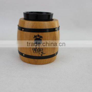 Small wooden/wood coffee storage/candy barrel/box