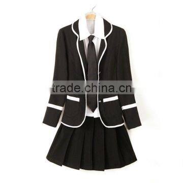 Japanese School Uniform Photos, Black School Uniform Blazer Suit photo-4