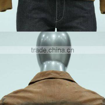 2014 Men Slim Leather Jacket in Plus Size photo-4