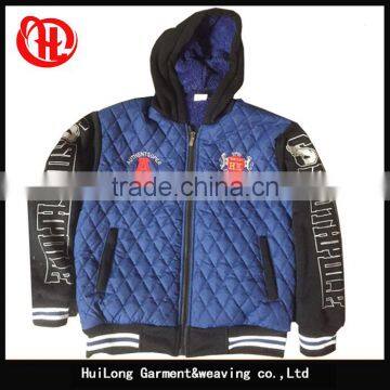 Kid zipper up hoody jacket children winter coat warm jacket