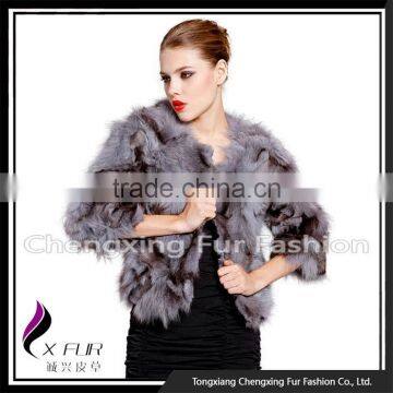 CX-G-A-121E Genuine Fox Fur Fashion Women Winter Jacket photo-3