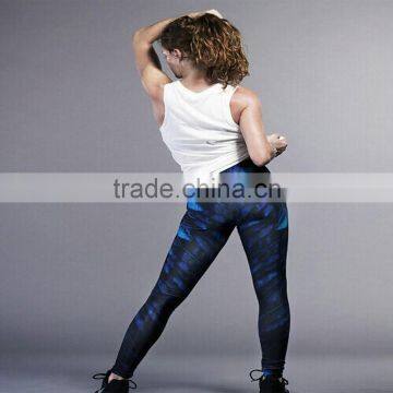 Ladies Dark Color Print Yoga and Running Wear photo-2