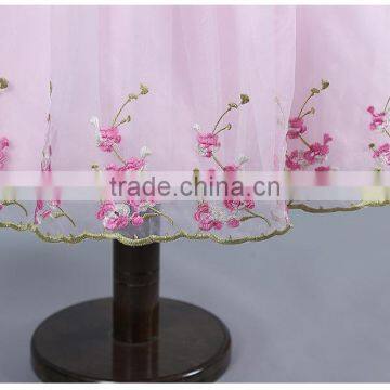 MGOO 2015 Winter Style Flowers Girl Dress Vintage Embroidery Ball Gown Tutu Lined Frock Designs MGT033 photo-4