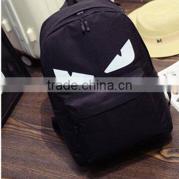 New Fashion little monster backpack soft leather devil eyes bag-3