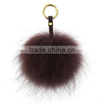 Myfur Popular Top Quality Fur Ball Keychain Wholesale Fluffy Raccoon Fur Pom Pom