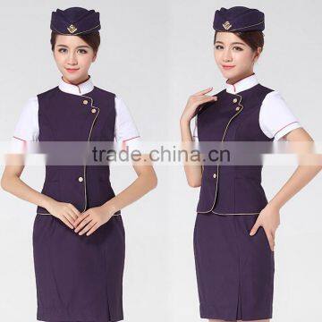 2016 Good Quality Juqian Brand Wholesale Women Vest Slim Fit Airline Vest Suits photo-4