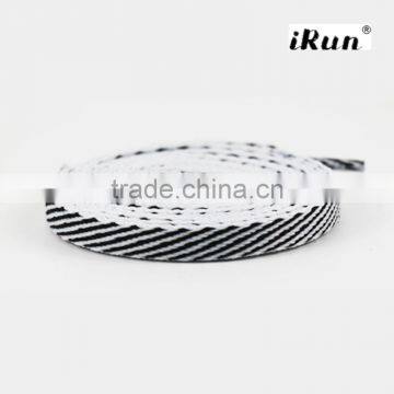 Twill Pattern Flat Shoelaces For Exercise Shoes~Custom Shoelaces With 2mm Thick 8mm Width~Double Colors Shoelaces~Accept Custom photo-3