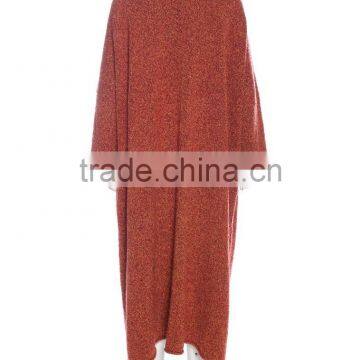 Natural Neck Woolen Ladies Women Pajamas Sleepwear Robe With Dropped Shoulders photo-3