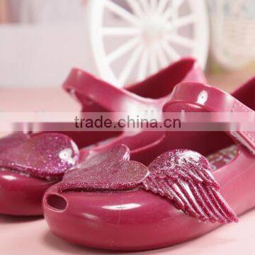 Soft Melissa Shoes for Girls, Heart Design Mini Melissa Shoes photo-4