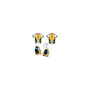 Custom Made Sublimation Printing Cycling Jersey And Bib Shorts For Men