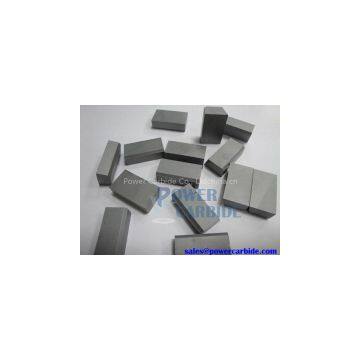 Carbide brazed tips