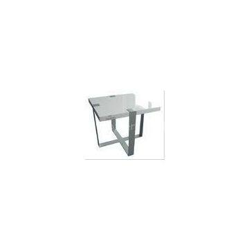 Silver / White Wireless Charging Table , Square Small Office End Table