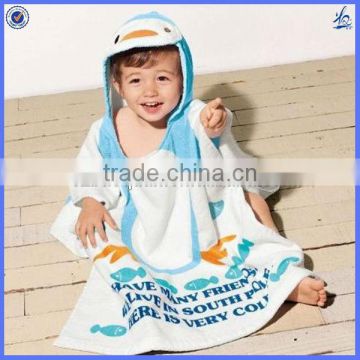 kids hooded beach towels poncho, kid's 100% cotton cheap wholesale beach towels