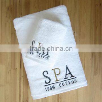 Pure Cotton Terry Spa Towel Set With Custom Embroidery Logo photo-2