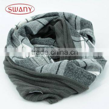 Custom-made new design black loop scarf