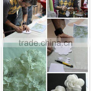 Newest Glamorous Embroidered A-Line Sweetheart Neckline and Sleeveless Floor-Length Lace Wedding Dress AS28102 photo-4