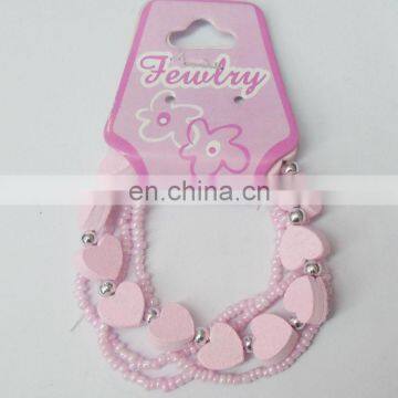 pink heart kid fashion jewelry