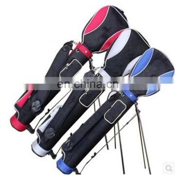 nylon waterproof pencil golf bag with stand