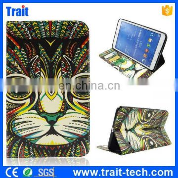 Tribal Wallet Style Flip Stand PU Leather Tablet Case for Samsung Tab 4 8.0 T330