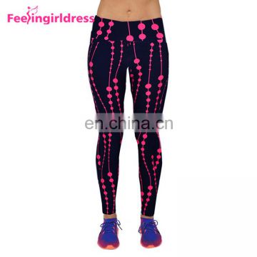 Wholesale 3D Print Cheap High Waist Tights Woman Leggings