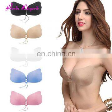 Ladies Nude Silicone Very Sexy Magic Push Up Bra