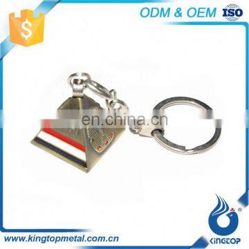 Plain Tourism Souvenir Building High Quality Custom Shaped Metal Key Charm Keyholder Keychain photo-5