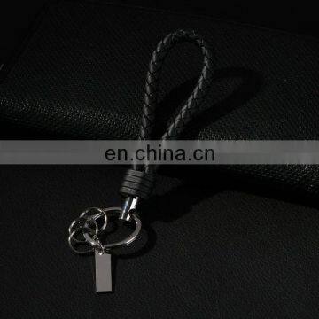 HOT STYLISH KEYRING ZINC ALLOY HANDMADE CRAFT LEATHER ROPE KEY CHAIN