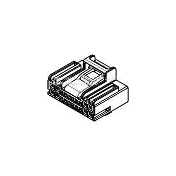 MOX HBC Receptacle Housing with TPA, 20 Circuits, Black-104213-2011