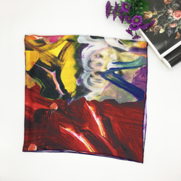 Best Price Custom Fashion Digital Printing Japanese Silk Scarf