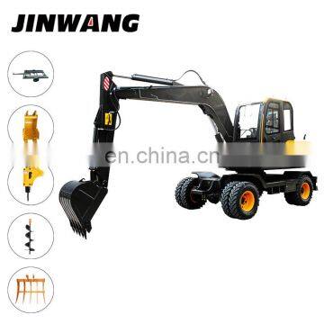 Engineering Used 7 Ton 8 Ton Wheel Type Tyre Excavator for Construction photo-5