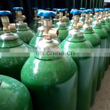 40L industrial oxygen cylinders, portable oxygen gas cylinder with valve