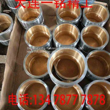 Ladle copper sleeve / steel copper composite / steel copper / bimetal powder metallurgy copper sleeve / steel copper clad sintered bushing.
