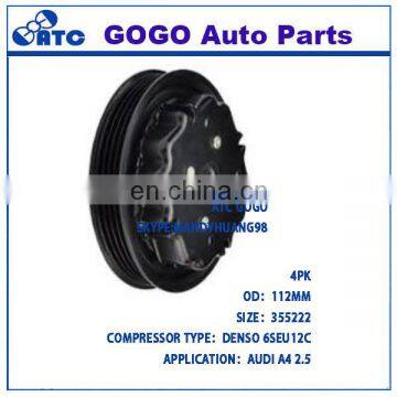 High quality air conditioning DENSO 6SEU12C compressor clutch compressor magnetic clutch for AUDI A4