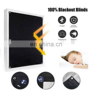 100% Blackout Custom Fabric Portable Blackout Curtain For Baby Adult Travel photo-3