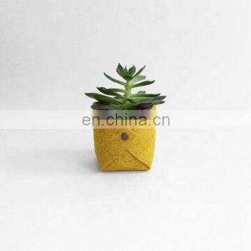 Small Felt Plant Holder Basket Bag for Little Plant photo-3