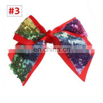 Kids Girls Sequin Hairclips Baby Barrettes Bowknot Hair Ornaments 9colors