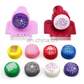 Wholesale Plastic Pink Nail stamper for nail art